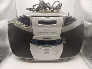 Vintage Venturer CD-1282 portatile sistema CD lettore cassette AM/FM Boombox funziona - Foto 1 di 10