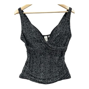 Artesands Zig Zag Delacroix Multi Fit Cup Tankini Taglia 14+ Top Nero Crociera - Foto 1 di 6