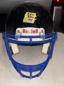 Casco de fútbol americano Riddell Speed mediano (negro con máscara facial azul) - Imagen 1 de 6