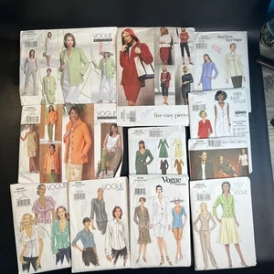 11 Vintage Vogue Sewing Pattern Lot Business Suits Pants Dress Blouse Sz 14-24 - Picture 1 of 5