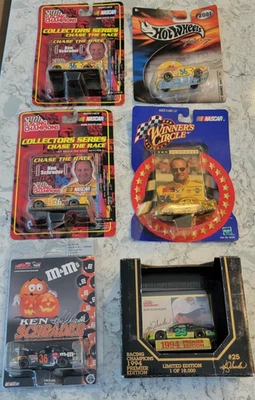 Vintage Ken Schrader Racing Champions Hot Wheels NASCAR 1:64 Diecast Lot of 6 - Image 1 of 4