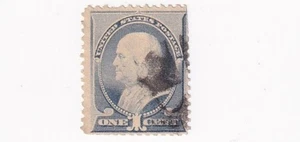 STAMPS US SCOTT 212 "Benjamin Franklin" 1 CENT 1887 USED - G - Picture 1 of 1