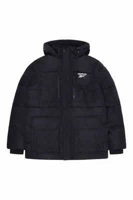 Reebok Mens Puffer Jacket Parka Jacket Black - Image 1 of 4