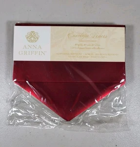 Forros de sobre de papel aluminio Anna Griffin con adhesivo dorado rojo plata 120 unidades - Imagen 1 de 3