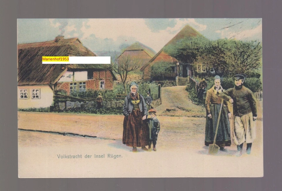 B 953/AK Insel Rügen-Mönchgut "Volkstracht/Rügen " E. Gauge, Bergen Nr. 10 - Bild 1 von 1