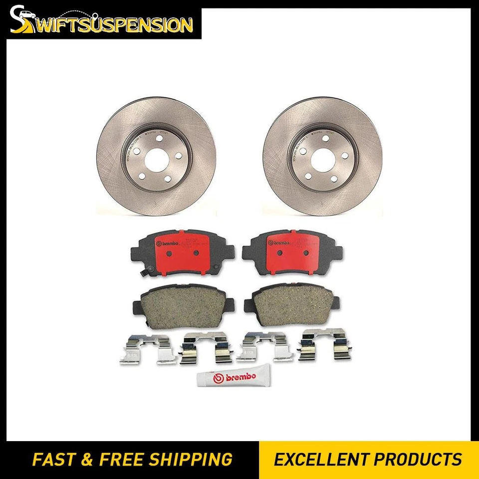 Juego de pastillas de freno de disco delanteras Rotor de freno de disco Brembo para Toyota Celica 2000-2000 Foto 1 de 4