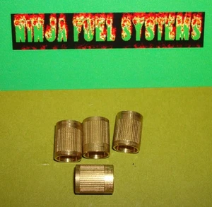 ROCHESTER QUADRAJET CARBURETOR KNURLED THROTTLE SHAFT BUSHING 4 PACK 5/16 SHAFT - Picture 1 of 2