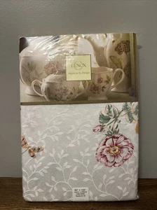 LENOX BUTTERFLY MEADOW WHITE OBLONG TABLECLOTH 60" x 102" 30157MLT NEW - Picture 1 of 5