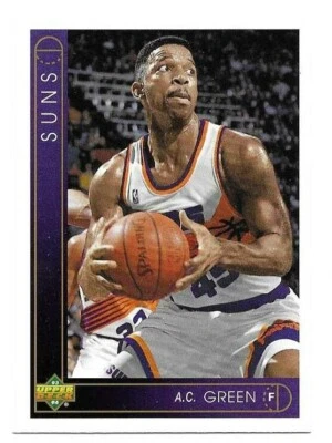 A.C. GREEN 1993-94 UPPER DECK CARD NEAR MINT CONDITION - Image 1 of 2