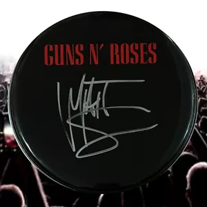 Baterista de GFA Guns N' Roses * MATT SORUM * Firmado 10" PRUEBA DE BATERÍA M6 Certificado de autenticidad - Imagen 1 de 4