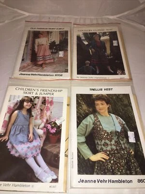 Lot 4 Sewing Patterns Jeanne Verh Hambleton , Classic Suit Trellis Vest Skirt - Image 1 of 4