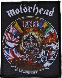 Motörhead 1916 gewebter Aufnäher-woven Patch Neu & Official!