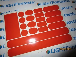 Orange Patch Frame Fork Chainstay cable rub protector sticker BMX MTB Bike  - Picture 1 of 2