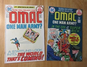 Lot of *2* Kirby OMAC: #1 (NM-/9.0), 2 (VF) **Very Bright & Glossy!** - Picture 1 of 8
