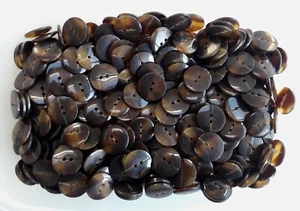 Buttons 20mm 32L Brown Tortoise Shell Effect 2 Hole Coat Button Jacket W188 - Picture 1 of 24