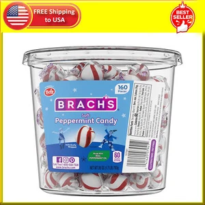 Pfefferminzbonbons BOBS Sweet Stripes weiche Süßigkeiten, 160 Stück, 28 Unzen Glas - Bild 1 von 8