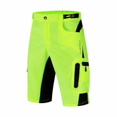 WOSAWE Men MTB Mountain Bike Baggy Cycling Shorts Loose Fit Short Pants Summer - Image 1 of 4