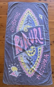 Vintage Rip Curl Beach Towel Australia Logo Surf One Sided Image - Picture 1 of 5