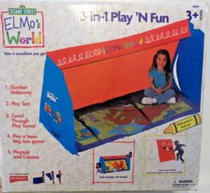 PLAYHUT Sesame Street Elmo's World 5-in-1 Play 'N Fun Tent Sleeping Bag Playmat - Picture 1 of 17
