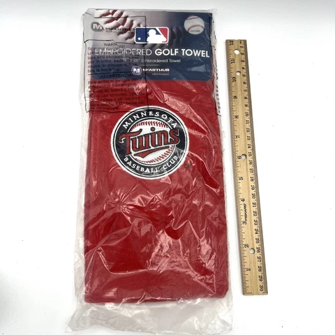 Minnesota Twins 15" X 25" Embroidered Golf Towel MLB Authentic Collection NEW!!! Cover