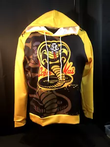The Karate Kid Cobra Kai 3D Hoodie Cosplay Jacket Coat Sweatshirt Pullover LARGE - Picture 1 of 10