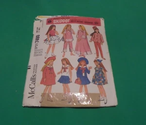 Vintage 1960er McCalls Nähmuster 7480 Skipper Puppe Kleidung Instant Kleiderschrank - Bild 1 von 3