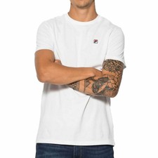 camiseta fila hombre blanca