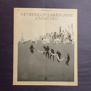 Joni Mitchell The Hissing of Summer Lawns 11"x13.5" 1976 Poster Type Advert - Picture 1 of 1