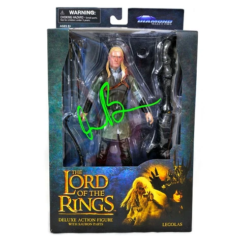 Lord of the Rings ~ 7" SCALE LEGOLAS ACTION FIGURE ~ DST Diamond Select SIGNED Cover