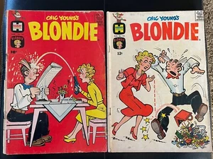 CHIC YOUNG'S BLONDIE #145, 153, 156 Harvey Comics buone condizioni 1961-63 - Foto 1 di 5
