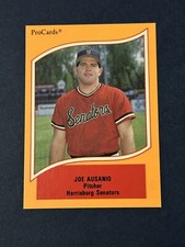 1990 ProCards A & AA Minor League Stars Joe Ausanio #12 Harrisburg Senators 