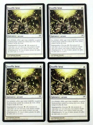 Mtg Magic Playset 4x Blessed Breath Kamiga Warriors Vf Exc - Image 1 of 2