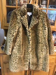 worthington leopard coat