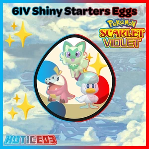 Sprigatito Fuecoco Quaxly ✨HUEVO BRILLANTE 6IV ✨Pokemon Escarlata y Violeta ✨Iniciadores✨ - Imagen 1 de 24