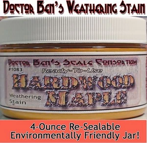 Hardwood Maple Weathering Stain-4oz Doctor Ben's Wood Plastic Metal Resin pa5515 - Picture 1 of 12