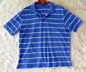 Polo Ralph Lauren Crop Top 100% Baumwolle Blau Farbe Vintage Made in Peru XL Größe. - Bild 1 von 7