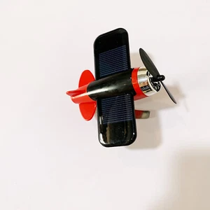 Airplane Decorate Solar Powered Aircraft Model Car Dashboard Rotatefor Indoor - Picture 1 of 11