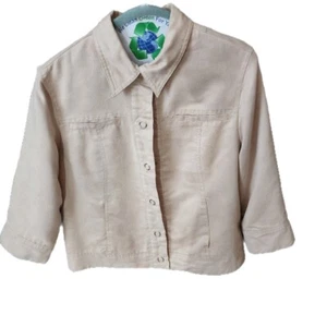 Coldwater Creek Jacket - Women’s Size 12P - Snap Closure 100% Polyester - Picture 1 of 3
