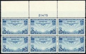 C20, Mint NH XF 25¢ Top Plate Block - Stuart Katz - Picture 1 of 1