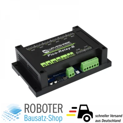 Waveshare Industrielles 8 Kanal Relais für Raspberry Pi Pico Relay Module - Bild 1 von 4