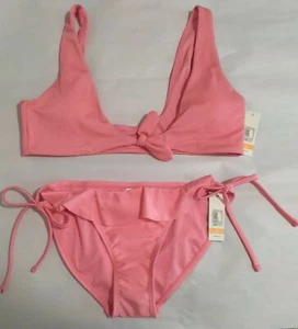 NWT No Boundaries Womens Swimsuit Bikini Top Tags Pink Size M (7-9) - Picture 1 of 8
