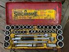 Vintage Sidchrome 1/2" 40 Piece Metric and A/F Socket Set - Made in Australia