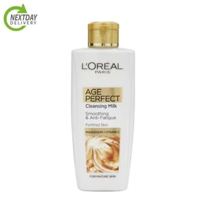 L'Oreal Paris Age Perfect Smoothing & Anti Fatigue Vitamin C Cleansing Milk 200 - Picture 1 of 1