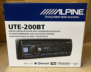 ALPINE CAR/Van Bluetooth USB Stereo iPhone Android Ready Mechless Aux UTE200BT