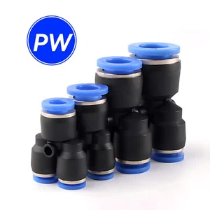 Equal Y Reducer Connector Pneumatic Push-In Air Fitting Sizes 4, 6, 8, 10, 12mm - Picture 1 of 8
