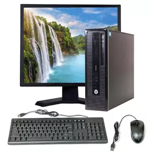 HP Desktop Computer 8GB RAM 500GB HD DVD Wi-Fi 19in LCD Windows 10 PC Wi-Fi - Picture 1 of 6