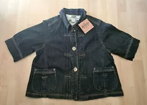 Route 66 kurzärmelige Jeansjacke Damen Größe Medium Stretch Denim geknöpft neu mit Etikett - Bild 1 von 8
