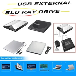 6X Genuine Burner External USB 3.0 Super Slim DVD BD Recorder Drive U7 - Afbeelding 1 van 26