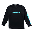 Shimano Long Sleeve Tech Tee Color - Black Size - MD (ATEEVAPLSMBK) Fishing