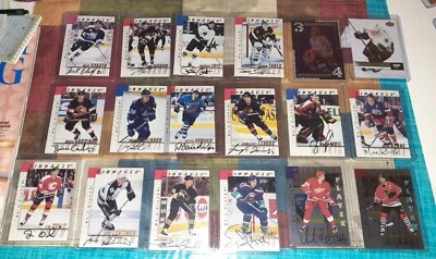 Pinnacle Player Die-Cut 1997-98 Auto Chris Chelios #11 16' Autos HOF Keane 18  - Image 1 of 4